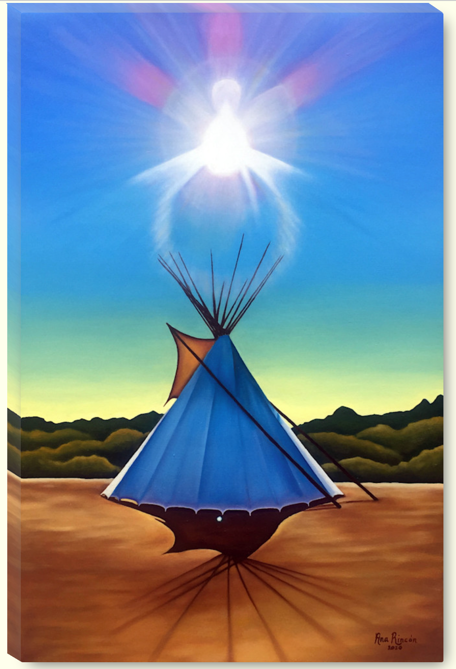 Light Codes of The Fifth Dimension - Giclee Canvas Prints (12 x 18")