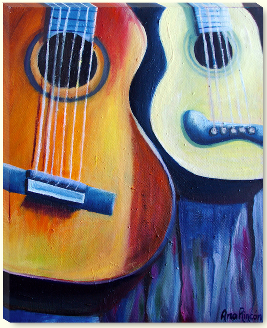 Guitars - Giclee Canvas Prints (18 x 24")