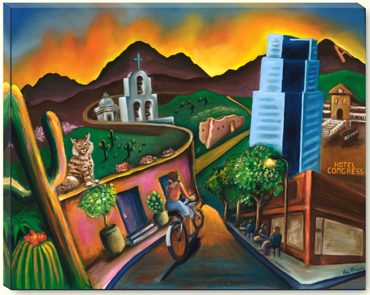 Tucson Glowing -  Giclee Canvas Prints (20 x 16")