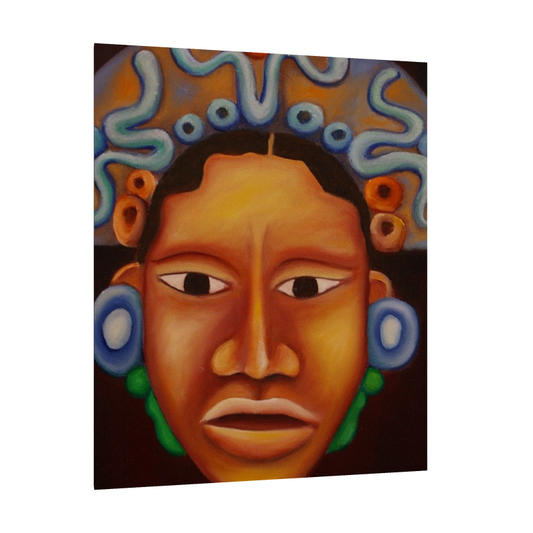 Mayan Face - Giclee Canvas Prints 16 x 20"