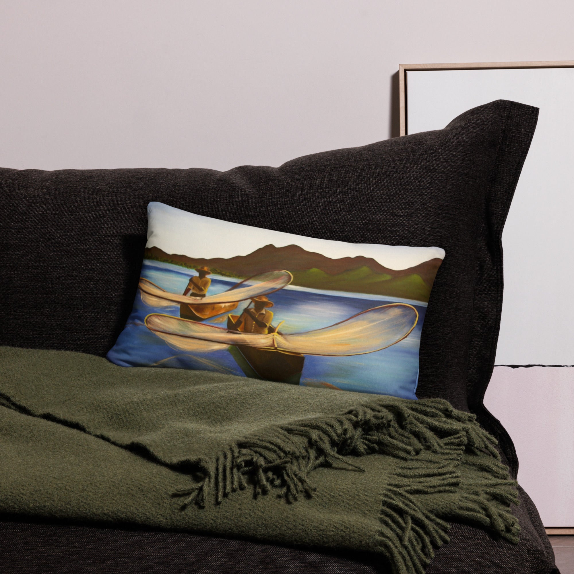 Patzcuaro Fishermen Pillow Case – RinconArt by Ana Luisa Rincon