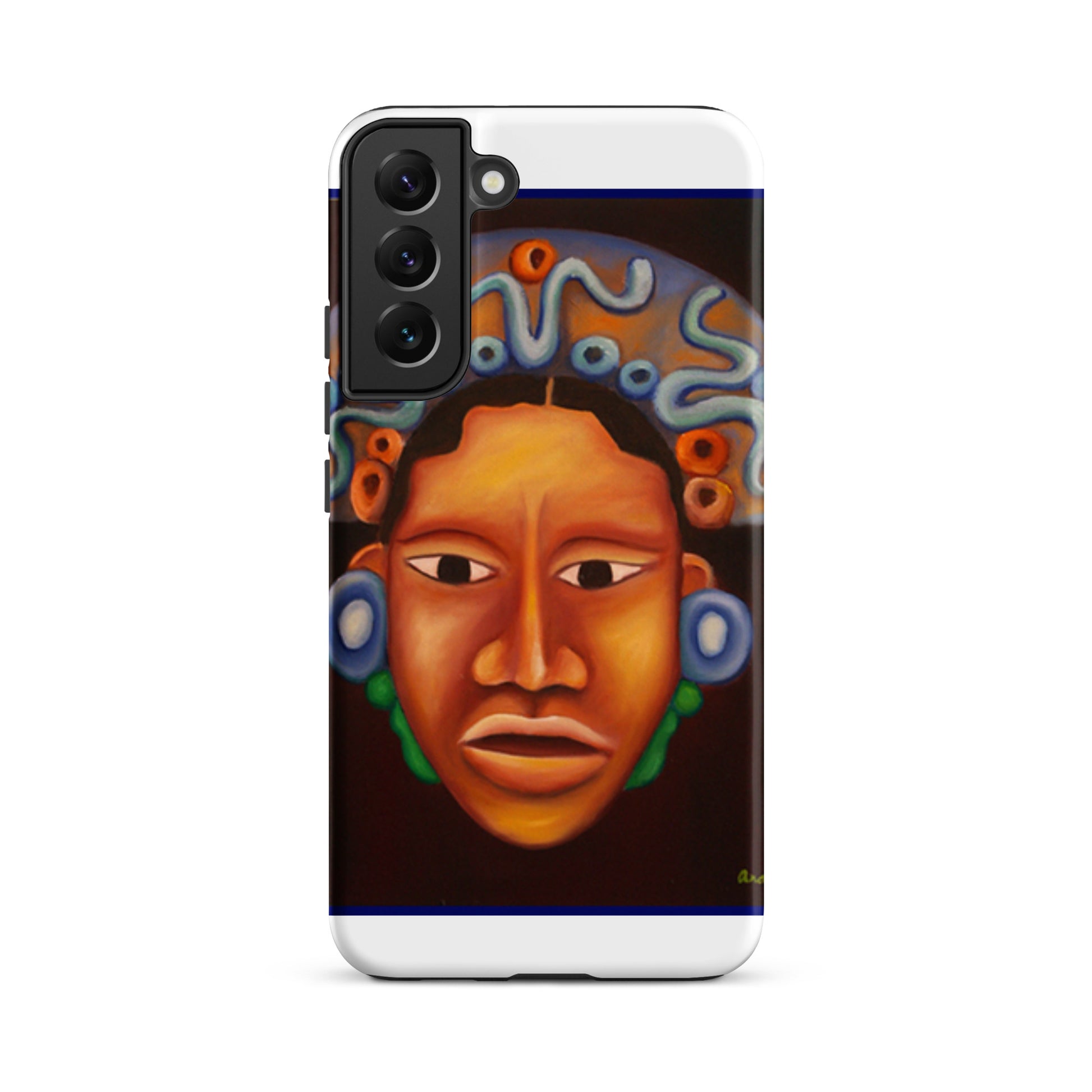 Mayan Face tough case for Samsung featuring traditional cultural artwork design