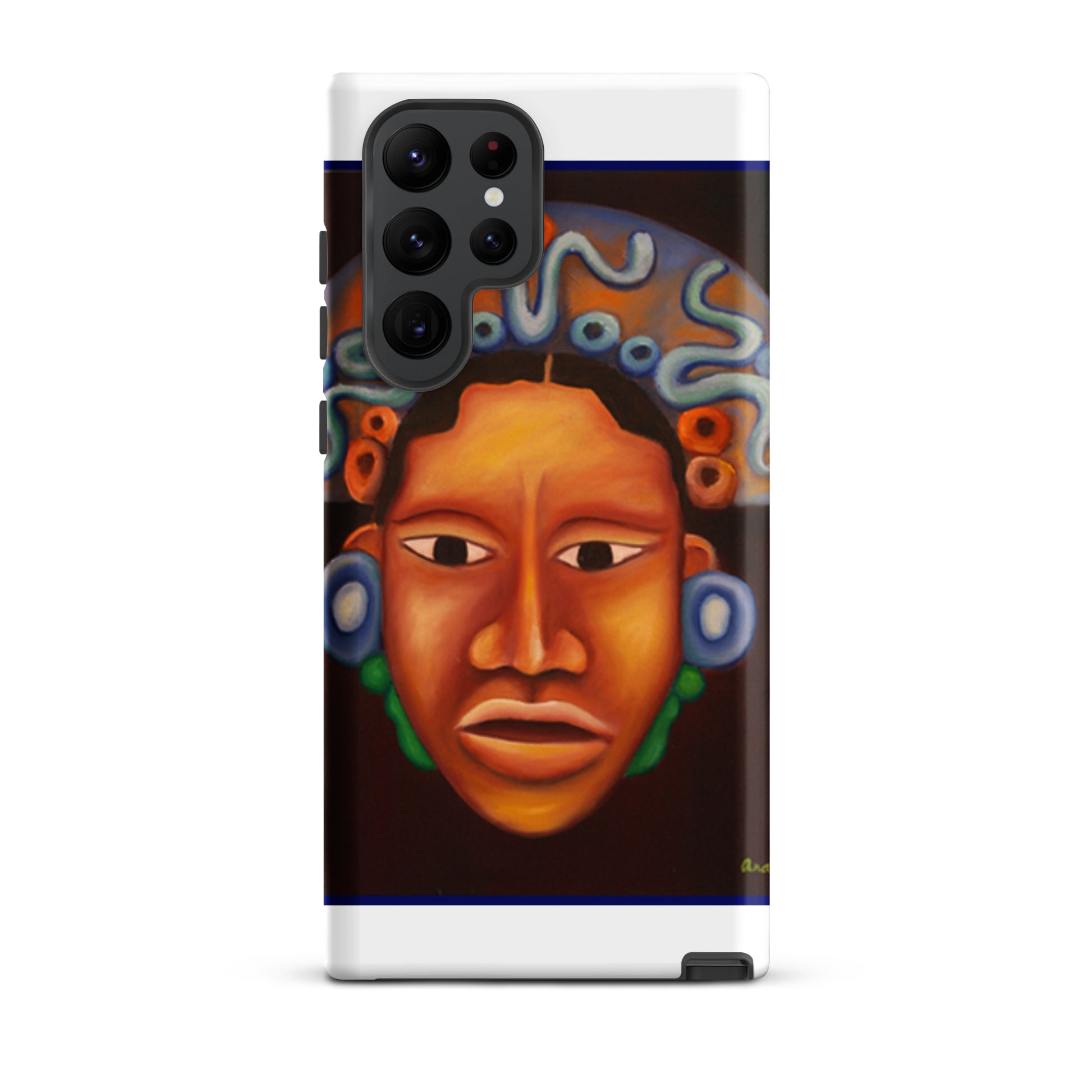 Mayan Face tough case for Samsung featuring traditional cultural artwork design